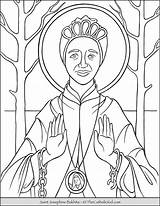 Josephine Bakhita Coloring Saint Thecatholickid sketch template