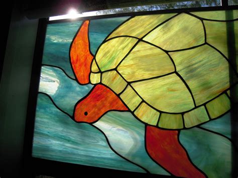 items similar  stained glass sea turtle  etsy