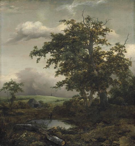 jacob van ruisdael haarlem   amsterdam  wooded landscape   man  rest