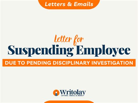 employee suspending letter template writolay