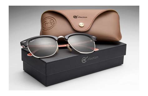 ray ban clubmaster collection black in black lyst