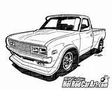 Pickup Datsun 1978 Truck Trucks Clip Coloring Pages Cars Classic Hot Choose Board Rod sketch template
