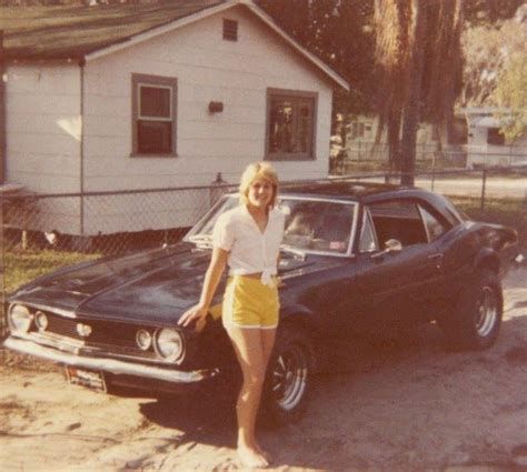 personal photos of vintage muscle cars and their fashionably retro
