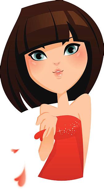 Blowing A Kiss Clip Art Vector Images And Illustrations