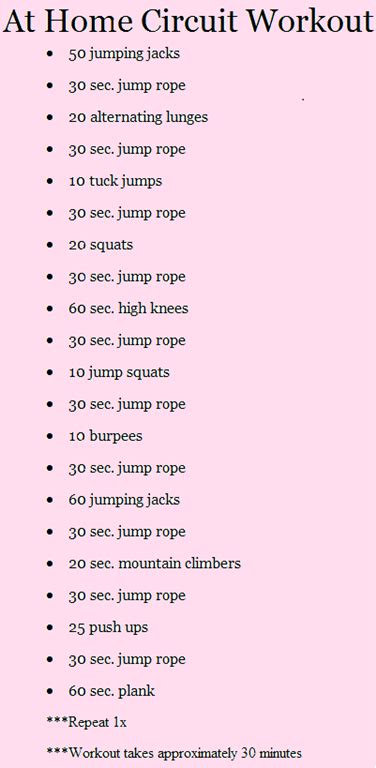home workouts peanut butter fingers