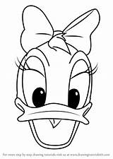 Daisy Duck Mouse Mickey Face Draw Clubhouse Drawing Drawingtutorials101 Step Disney Cartoon Coloring Drawings Pages Minnie Tutorials Stencils Tegninger Nemme sketch template