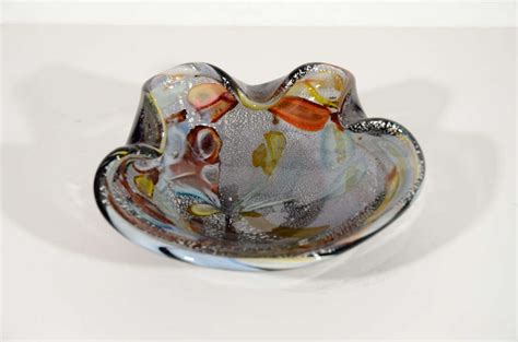 Avem Multi Colored Blown Murano Glass Bowl At 1stdibs