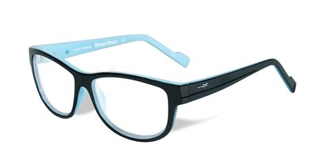 wiley x marker optical eyeglass collection in gloss black sky blue
