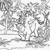 Coloring Pages Animals Drawing Kids Forest Extinct Jurassic Volcano Dinosaur King Prehistoric Reptile Printable Colouring Print Color Printouts Animal Discover sketch template