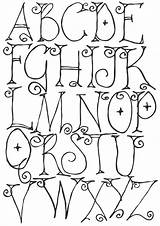 Hand Whimsical Typography Skillshare Calligraphy Desenhadas Letras sketch template