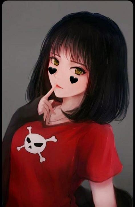 Anime Girl Brown Hair Anime Black Hair Anime Wolf Girl Dark Anime