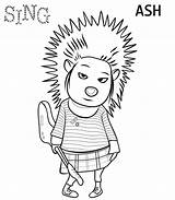 Sing Coloring Pages Movie Bestcoloringpagesforkids Printable Kids sketch template