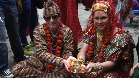 nepal hosts 1st public lesbian wedding ceremony ctv news