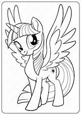Pony Unicorn sketch template