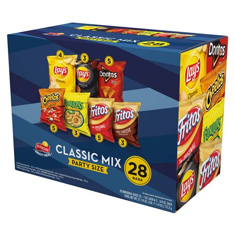 frito lay party mix snack variety pack  oz  count frito lay classic mix variety pack