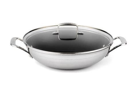 le creuset  ply stainless steel wok  wok wok dining