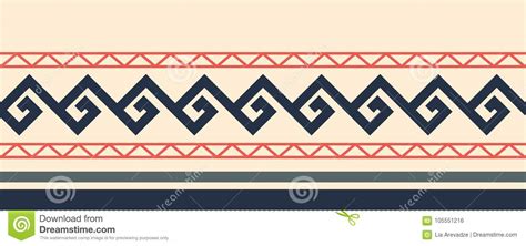 vintage seamless horizontal colorful border stock vector illustration  ethnic background