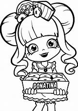 Shopkins Coloring Pages Girls Girl Shopkin Lol Kids Donatina Surprise Colouring Printable Doll Sheets Color Lips Print Strawberry Cute Kiss sketch template