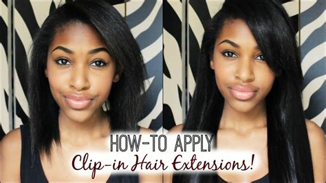 How To Apply Clip In Hair Extensions Youtube