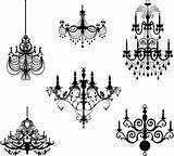 Chandelier Chandeliers Templates Bodas Tarjetas Aniversario sketch template