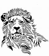 Lion Judah Drawing Drawings Head Landon Getdrawings Andy Tattoo Choose Board Tribal sketch template