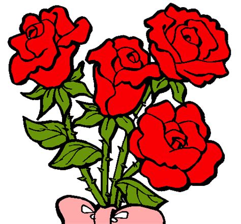 Dibujo De Ramo De Rosas Pintado Por Rosas En El Día 12 07