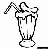 Milkshake Coloring Sausage Clipart Pages Food Clip Soda Designlooter Thecolor Bizarre Drawings 74kb 565px Clipartmag sketch template