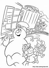 Frosty Coloring Snowman Printable Pages Book Coloring4free Info Christmas Hinkle Kids sketch template