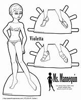 Mannequin Coloring Doll Paper Getdrawings Pages sketch template