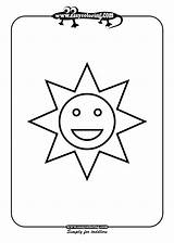 Shapes Sun Coloring Pages Toddlers Easy Kids Drawing Simple Using Printable Color Print Getdrawings Only Getcolorings sketch template