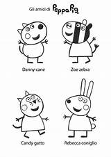 Peppa Pig Coloring Friends Drawing Pages Printable Cartoons Colouring Coloringsky Choose Board Teddy sketch template
