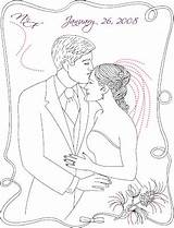 Coloring Wedding Pages Custom Mariage Pergamano Patrons sketch template