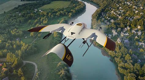 ups  develop  fleet  vtol drones  unmanned deliveries slashgear