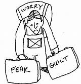 Weight Emotional Burden Baggage Guilt Fear Past Worry Family Consequences Spirit Am Overwhelming sketch template