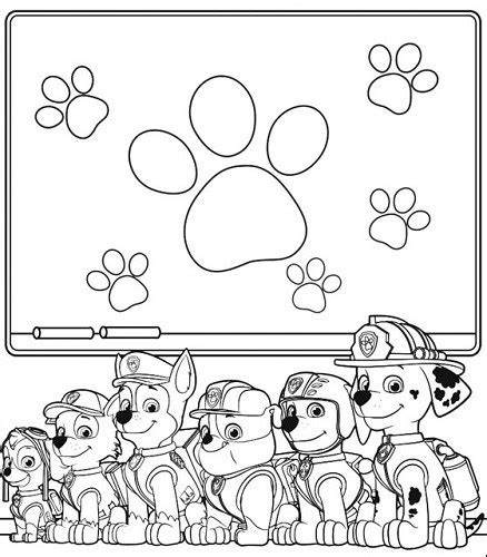 personajes de paw patrol  colorear  pintar colorea tus dibujos