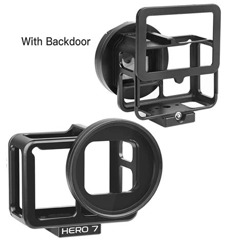 shoot  gopro hero    black aluminum alloy protective case cage frame shell ebay