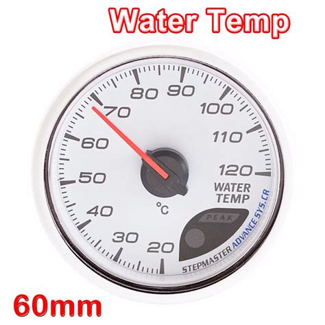 dragon gauge water temp car gauge mm  celsius temperature mechanical meter  white