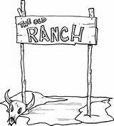 Ranch Coloring Old Pages Printable Wild West Categories sketch template