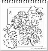 Coloring Labyrinths Mazes Pages Plus Google Twitter sketch template