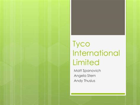 tyco international limited powerpoint    id