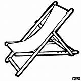 Beach Chair Template Drawing Coloring Sketch sketch template