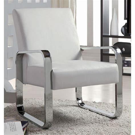 ultra modern accent chair white coaster furniture furniture cart