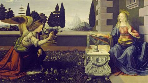 4 Leonardo Da Vinci The Annunciation In The Early Italian