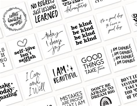 printable affirmation cards   inspire