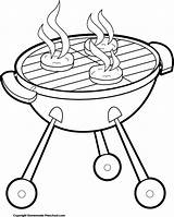 Bbq Grill Clipart Cookout Cliparts Drawing Cooking Clip Weber Hamburgers Hamburger Library Codes Insertion sketch template