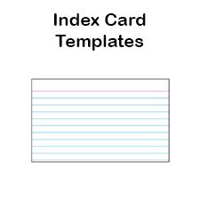 printable index card templates    tims printables