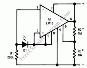 current loop light level detector electronic circuit diagram