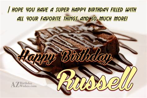 happy birthday russell