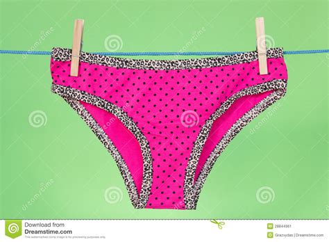 pink panties on the green background stock image image of clothespin