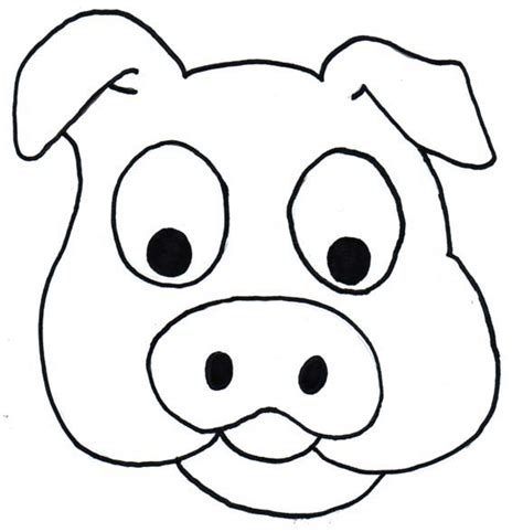 pig face coloring clip art library wikiclipart